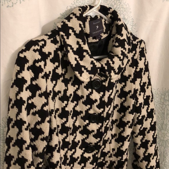 black&cream women’s peacoat - Picture 2 of 8